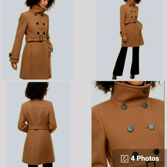 T. babaton beige wool and cashmere coat - Picture 1 of 4